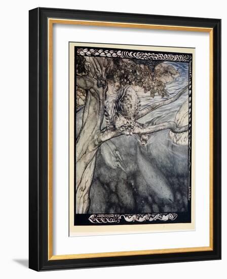 My Life Became a Ceaseless Scurry and Wound and Escape, a Burden and Anguish of Watchfulness'-Arthur Rackham-Framed Giclee Print