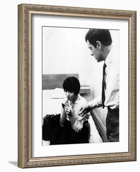 My Life to Live, (aka Vivre Sa Vie), Anna Karina at Left, 1962-null-Framed Premium Photographic Print