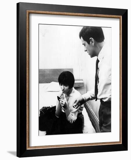 My Life to Live, (aka Vivre Sa Vie), Anna Karina at Left, 1962-null-Framed Photo