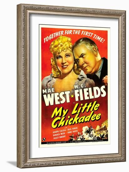 My Little Chickadee, Mae West, W.C. Fields, 1940-null-Framed Premium Giclee Print