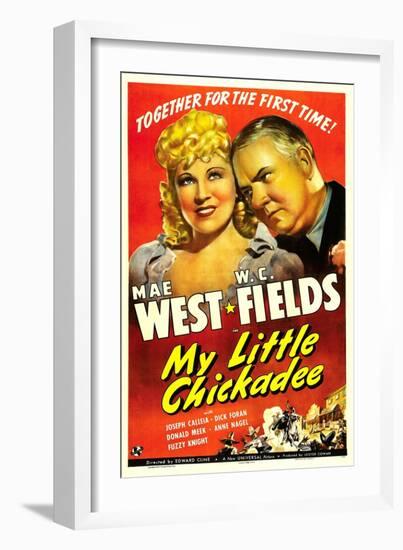 My Little Chickadee, Mae West, W.C. Fields, 1940-null-Framed Premium Giclee Print