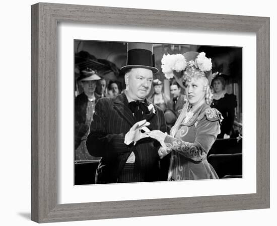 My Little Chickadee, W.C. Fields, Mae West, 1940-null-Framed Photo