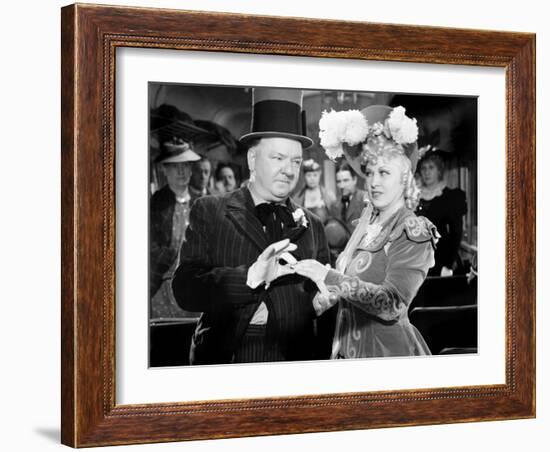 My Little Chickadee, W.C. Fields, Mae West, 1940-null-Framed Photo