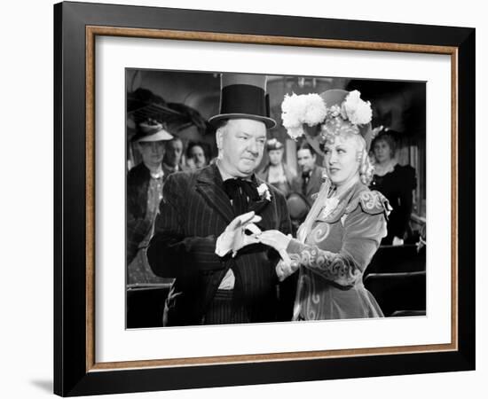 My Little Chickadee, W.C. Fields, Mae West, 1940-null-Framed Photo