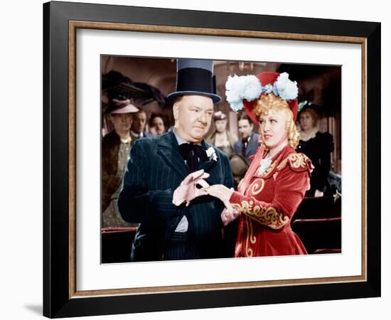 My Little Chickadee, W.C. Fields, Mae West, 1940-null-Framed Photo