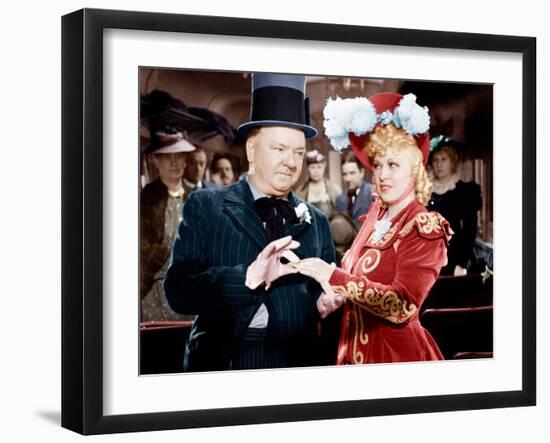 My Little Chickadee, W.C. Fields, Mae West, 1940-null-Framed Photo