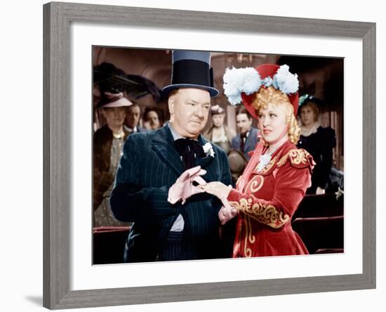 My Little Chickadee, W.C. Fields, Mae West, 1940-null-Framed Photo