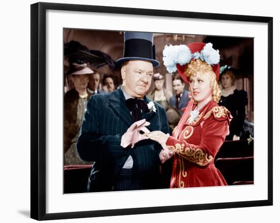 My Little Chickadee, W.C. Fields, Mae West, 1940-null-Framed Photo