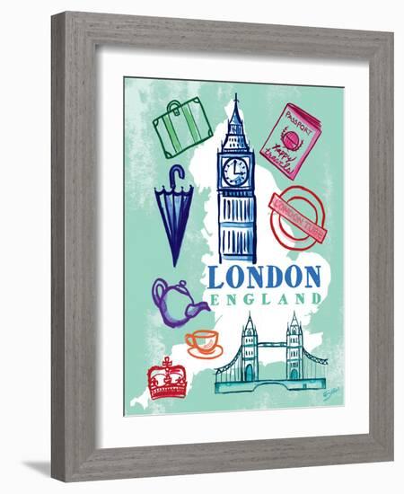 My London Trip-Bella Dos Santos-Framed Art Print