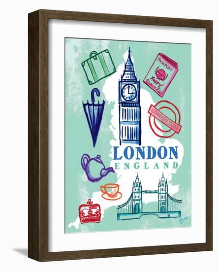 My London Trip-Bella Dos Santos-Framed Art Print