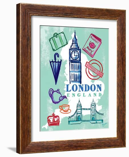 My London Trip-Bella Dos Santos-Framed Art Print