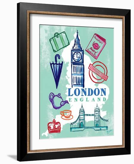 My London Trip-Bella Dos Santos-Framed Art Print