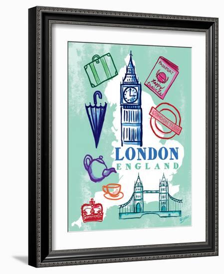 My London Trip-Bella Dos Santos-Framed Art Print