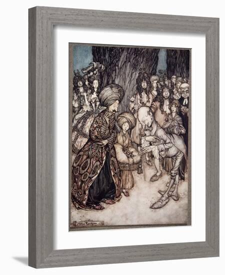 My Lord Duke , Said the Physician Elatedly, I Have the Honour to Inform Your Excellency that Your-Arthur Rackham-Framed Giclee Print