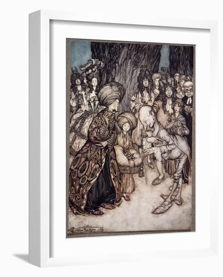 My Lord Duke , Said the Physician Elatedly, I Have the Honour to Inform Your Excellency that Your-Arthur Rackham-Framed Giclee Print