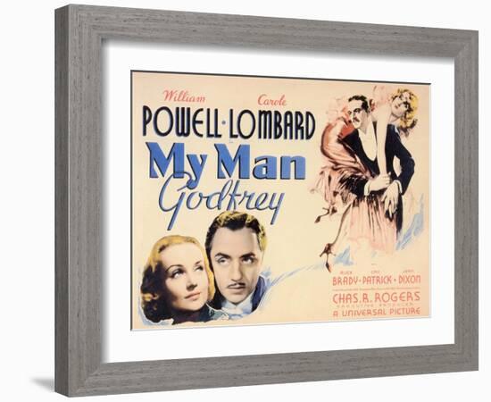 My Man Godfrey, 1936-null-Framed Art Print