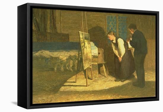 My Models, 1888 (Oil on Canvas)-Giovanni Segantini-Framed Premier Image Canvas