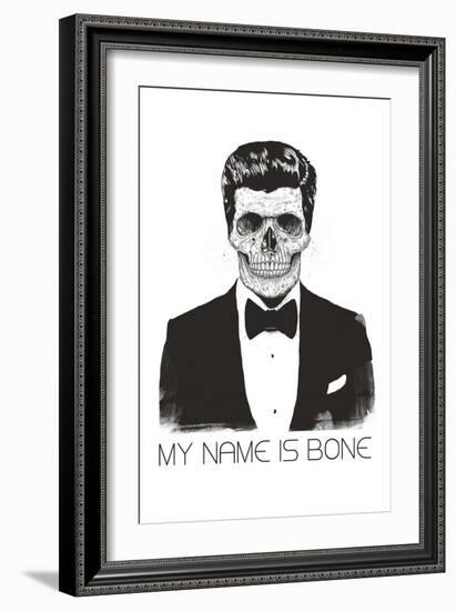 My Name is Bone-Balazs Solti-Framed Art Print