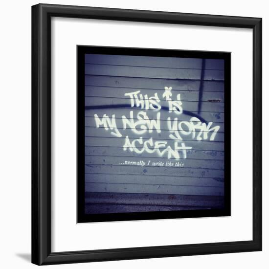 My New York Min-Banksy-Framed Premium Giclee Print