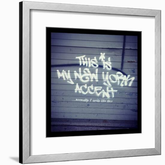 My New York Min-Banksy-Framed Premium Giclee Print