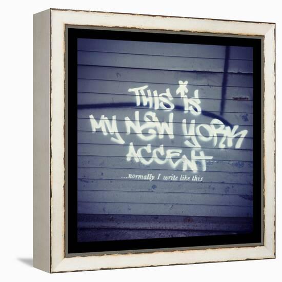 My New York Min-Banksy-Framed Premier Image Canvas