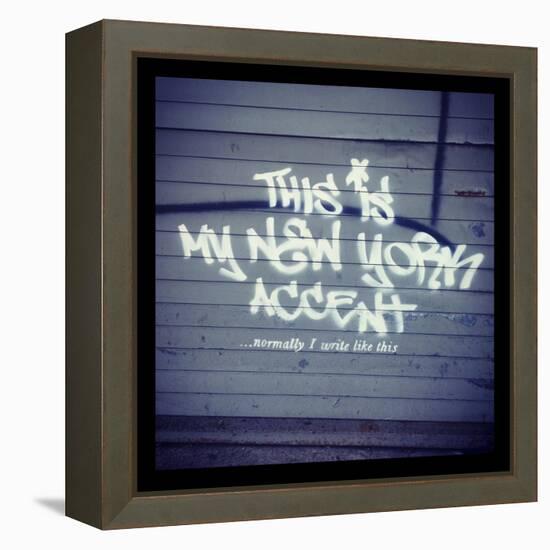 My New York Min-Banksy-Framed Premier Image Canvas