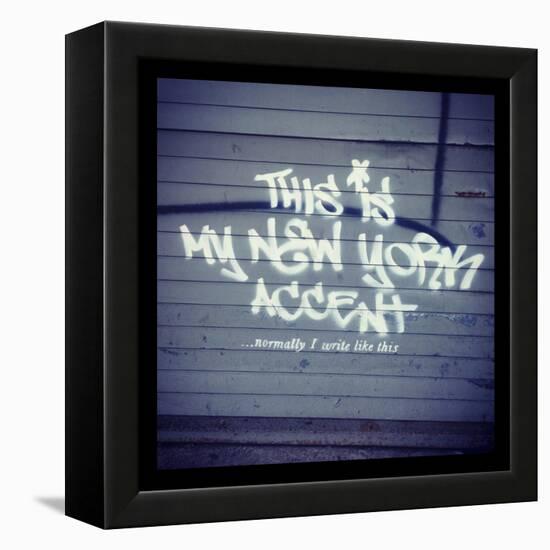 My New York Min-Banksy-Framed Premier Image Canvas