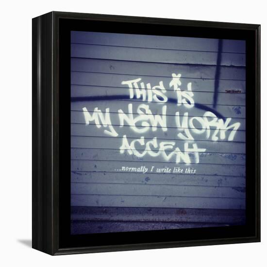 My New York Min-Banksy-Framed Premier Image Canvas