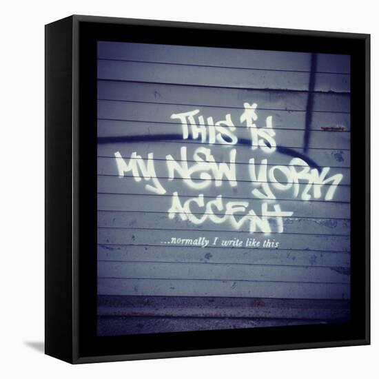 My New York Min-Banksy-Framed Premier Image Canvas