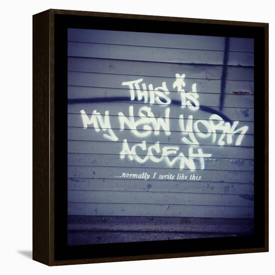 My New York Min-Banksy-Framed Premier Image Canvas