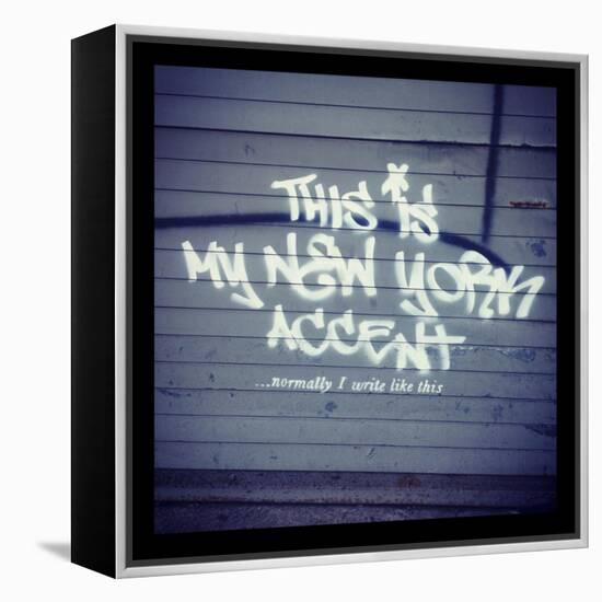 My New York Min-Banksy-Framed Premier Image Canvas