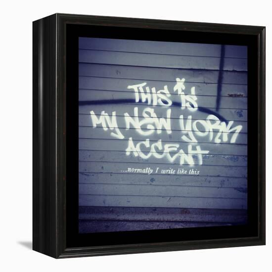 My New York Min-Banksy-Framed Premier Image Canvas