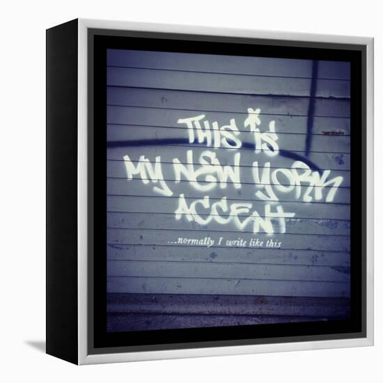 My New York Min-Banksy-Framed Premier Image Canvas