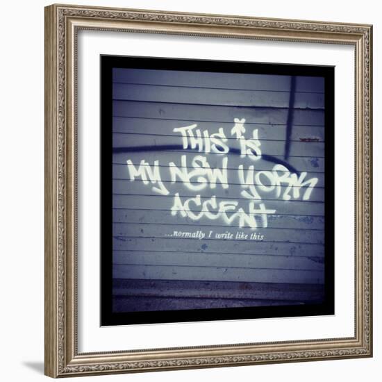 My New York Min-Banksy-Framed Giclee Print