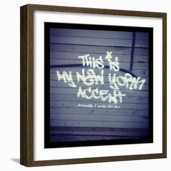 My New York Min-Banksy-Framed Giclee Print