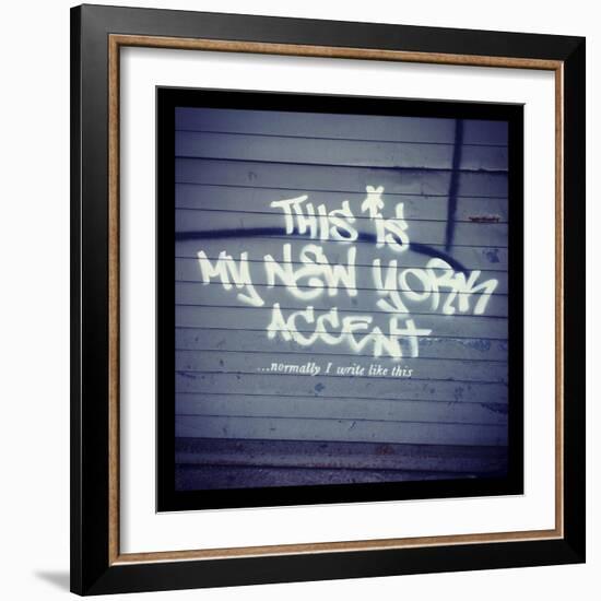 My New York Min-Banksy-Framed Giclee Print