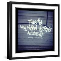 My New York Min-Banksy-Framed Giclee Print