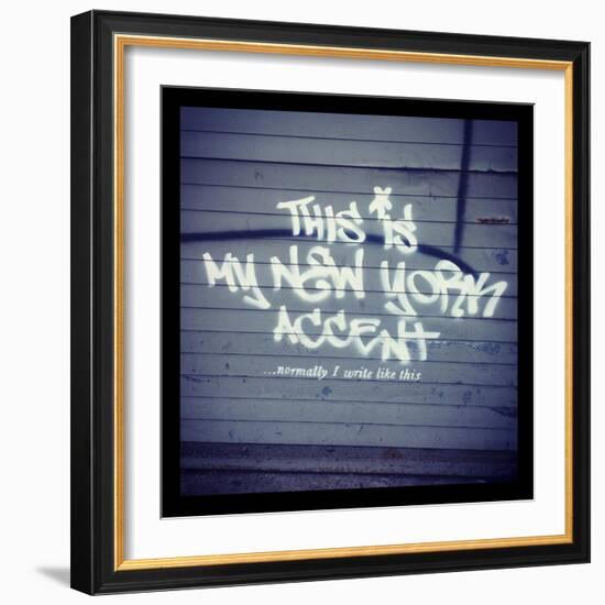 My New York Min-Banksy-Framed Giclee Print