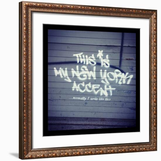 My New York Min-Banksy-Framed Premium Giclee Print