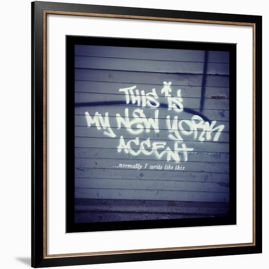 My New York Min-Banksy-Framed Premium Giclee Print