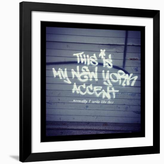 My New York Min-Banksy-Framed Premium Giclee Print