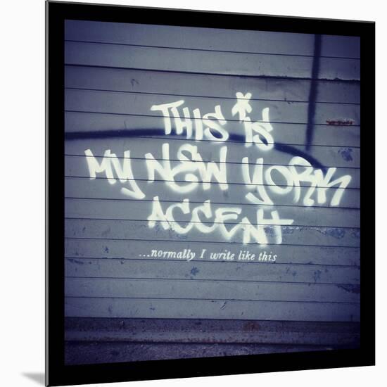 My New York Min-Banksy-Mounted Premium Giclee Print