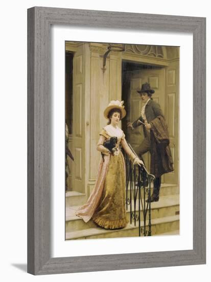 My Next-Door Neighbour, 1894-Edmund Blair Leighton-Framed Giclee Print