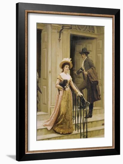 My Next-Door Neighbour, 1894-Edmund Blair Leighton-Framed Giclee Print