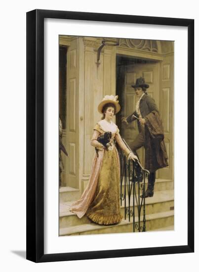 My Next-Door Neighbour, 1894-Edmund Blair Leighton-Framed Giclee Print