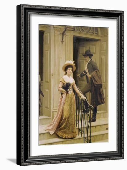 My Next-Door Neighbour, 1894-Edmund Blair Leighton-Framed Giclee Print