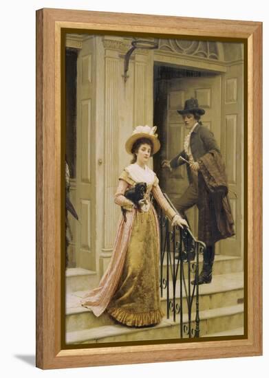 My Next-Door Neighbour, 1894-Edmund Blair Leighton-Framed Premier Image Canvas