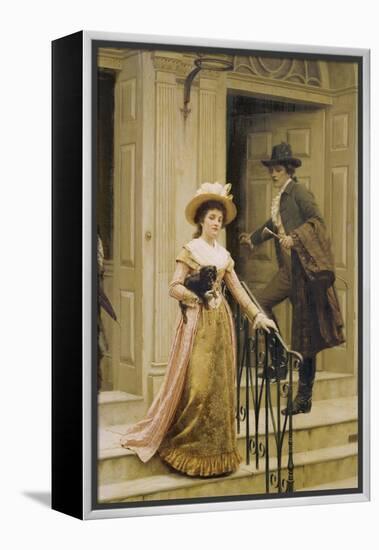 My Next-Door Neighbour, 1894-Edmund Blair Leighton-Framed Premier Image Canvas