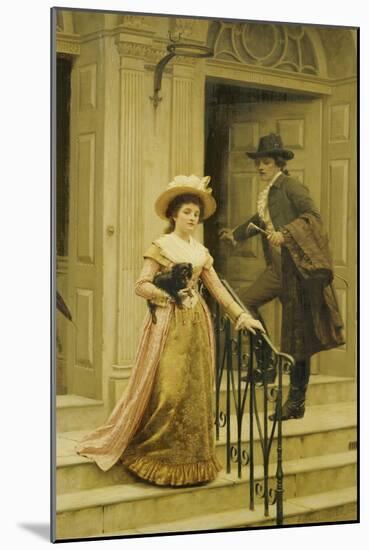 My Next-Door Neighbour, 1894-Edmund Blair Leighton-Mounted Giclee Print