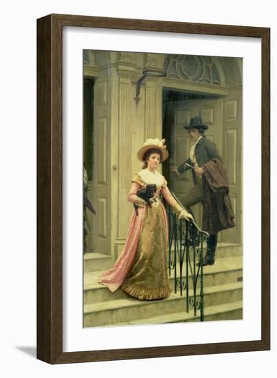 My Next-Door Neighbour, 1894-Edmund Blair Leighton-Framed Giclee Print